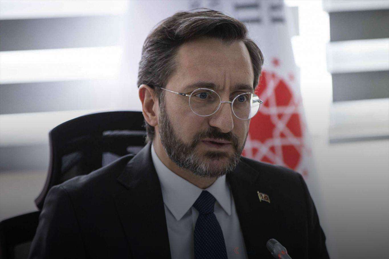 Fahrettin Altun'dan Kılıçdaroğlu'na: "Kudüs kan ağlarken ucuz siyasi hesaplar peşindesiniz" Fahrettin Altun'dan Kılıçdaroğlu'na: "Kudüs kan ağlarken ucuz siyasi hesaplar peşindesiniz"